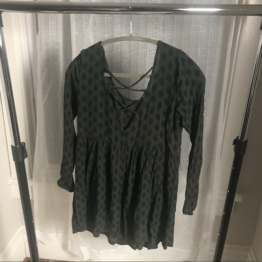 Hunter Green Mini Dress